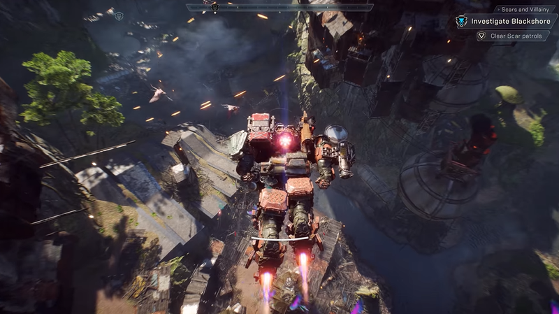 There’s a lot more going on in the world in the 2018 demo, including enemy anti-air gun fire fighting off attacks by other monsters.